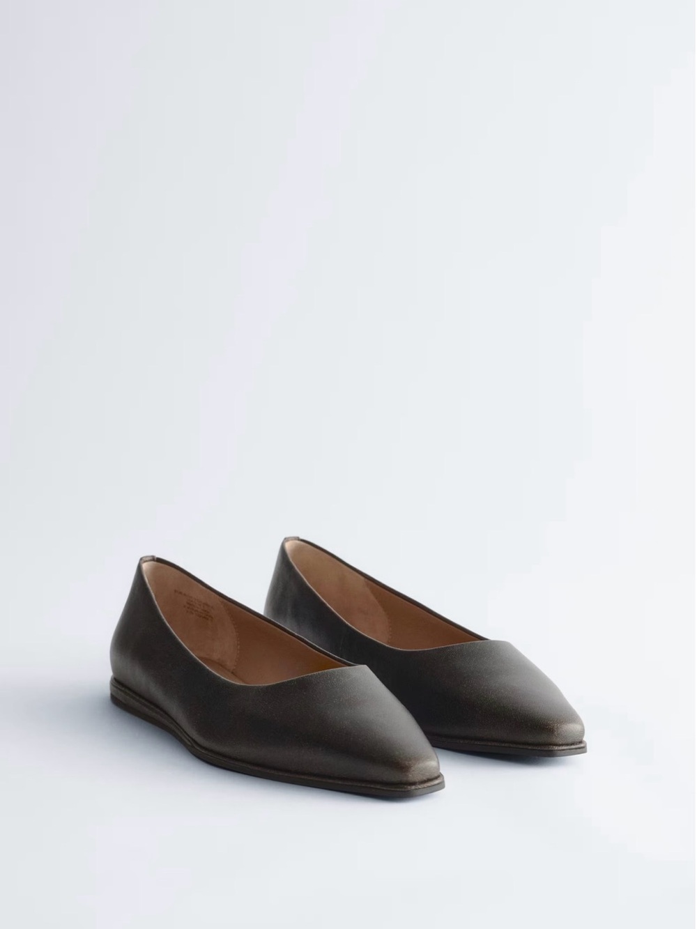 NWT &Other Stories Leather Ballet Flats